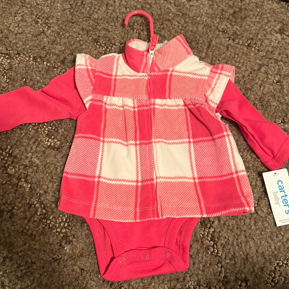 Pink winter outfit 3m by carter baby